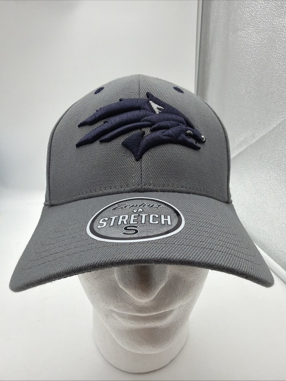 Zephyr S Stretch Nevada Hat Small University Reno UNR Wolf Pack NCAA Fitted Cap